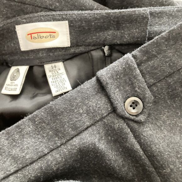 Vintage Talbots Wool Maxi Skirt 14 Fits like 10-12 Women Black Modest Elegant - Picture 12 of 12